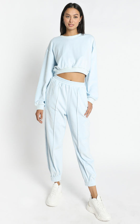 Merrick Sweat Pants in Pastel Blue