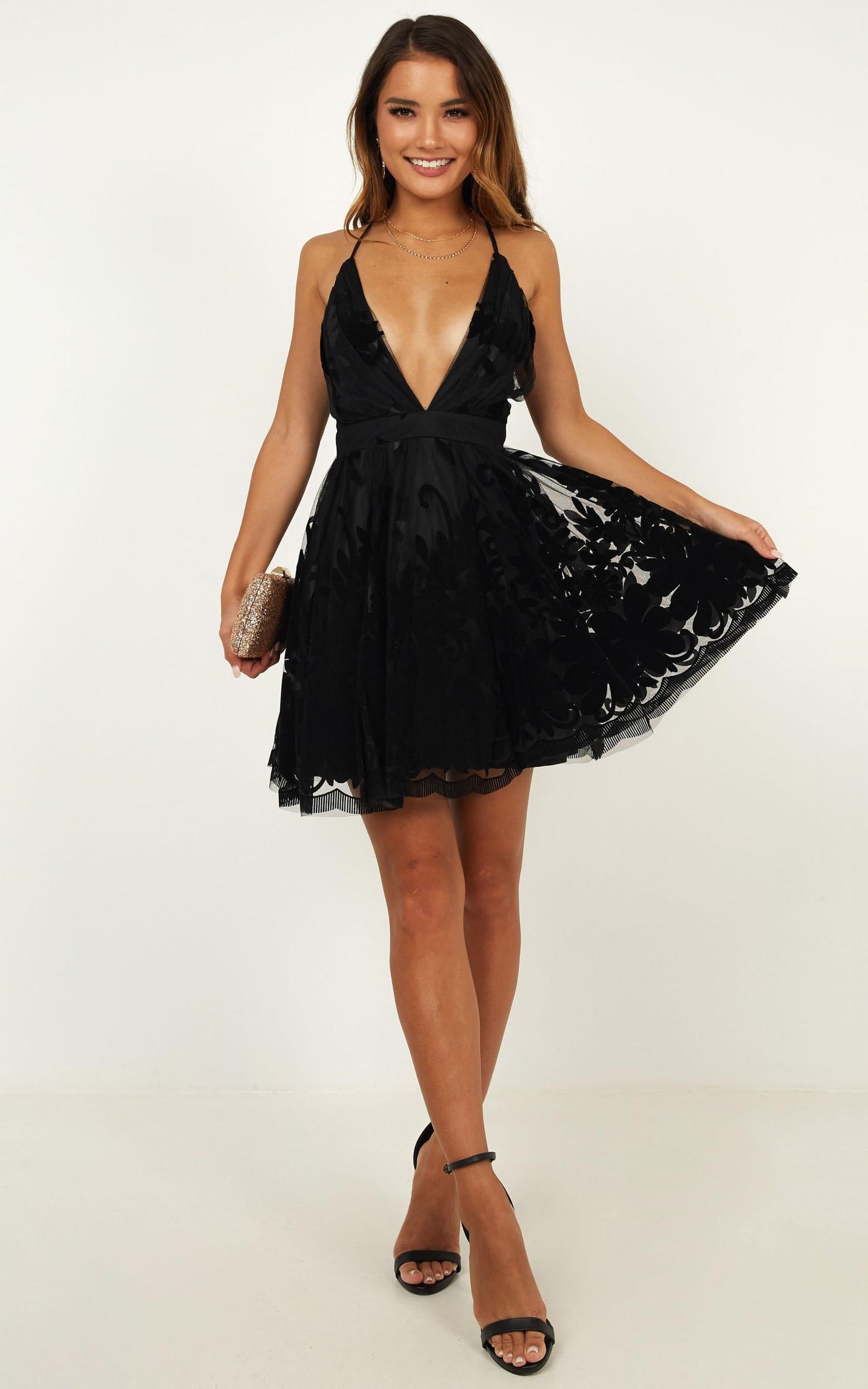 Moon Beam Dress In Black