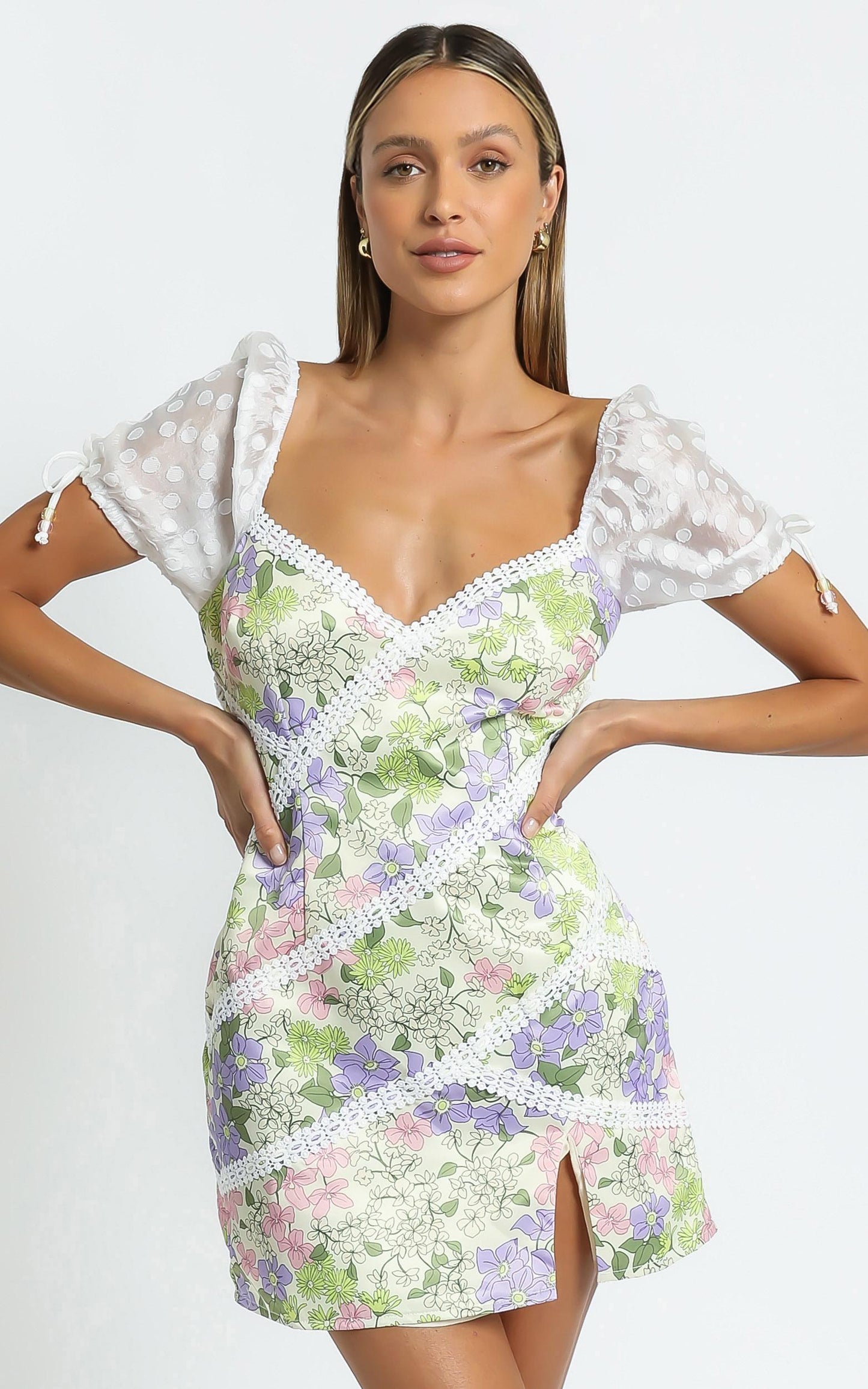 Moonlight Run Dress in Garden Floral