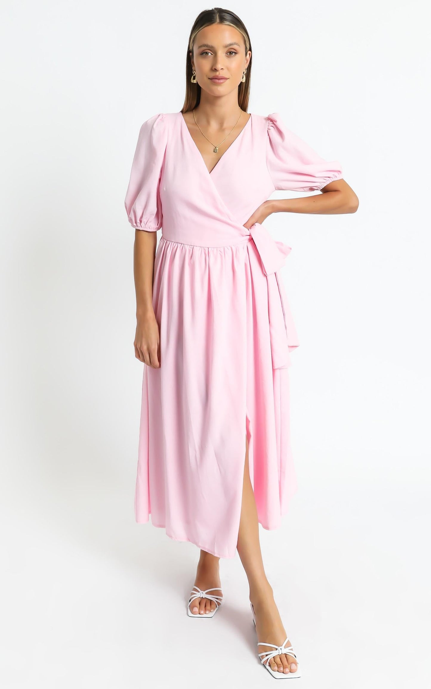 Morgandy Dress in Pink