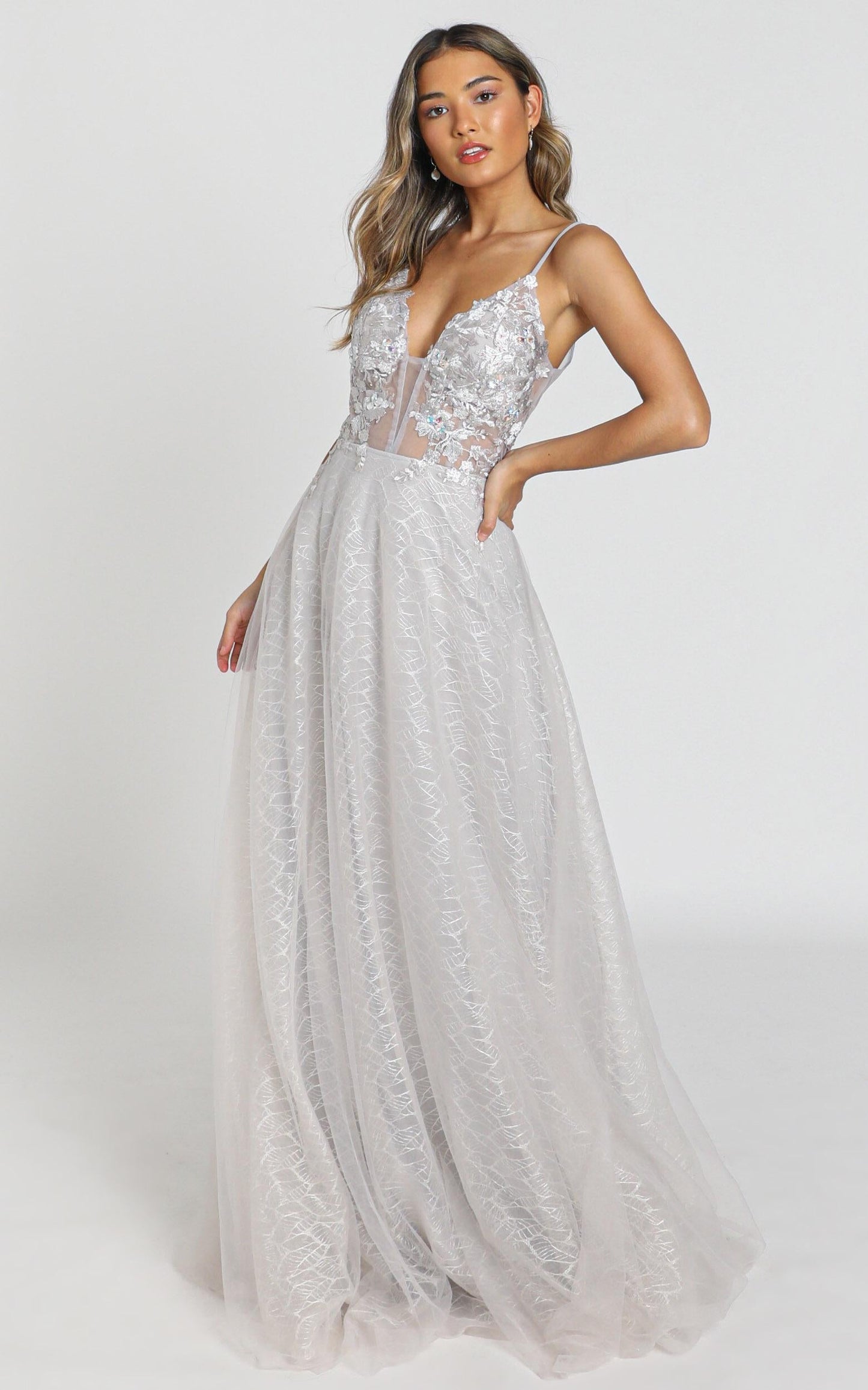 Nashville Dress in ice grey
