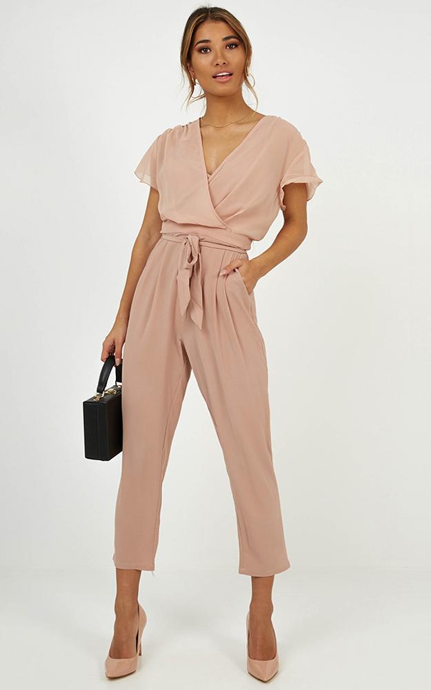 No Limits Jumpsuit In Mocha