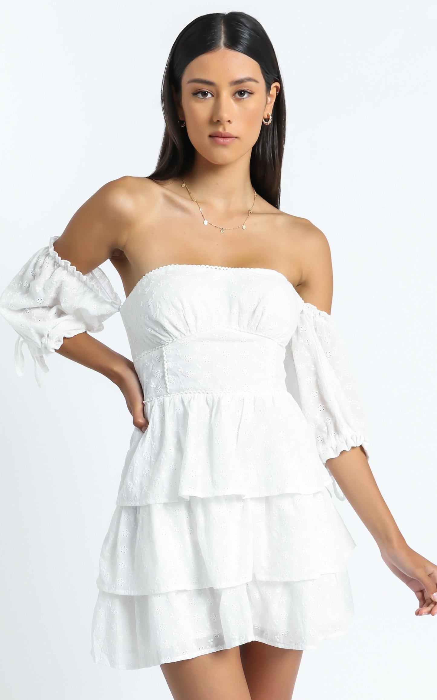 Ora Dress in White