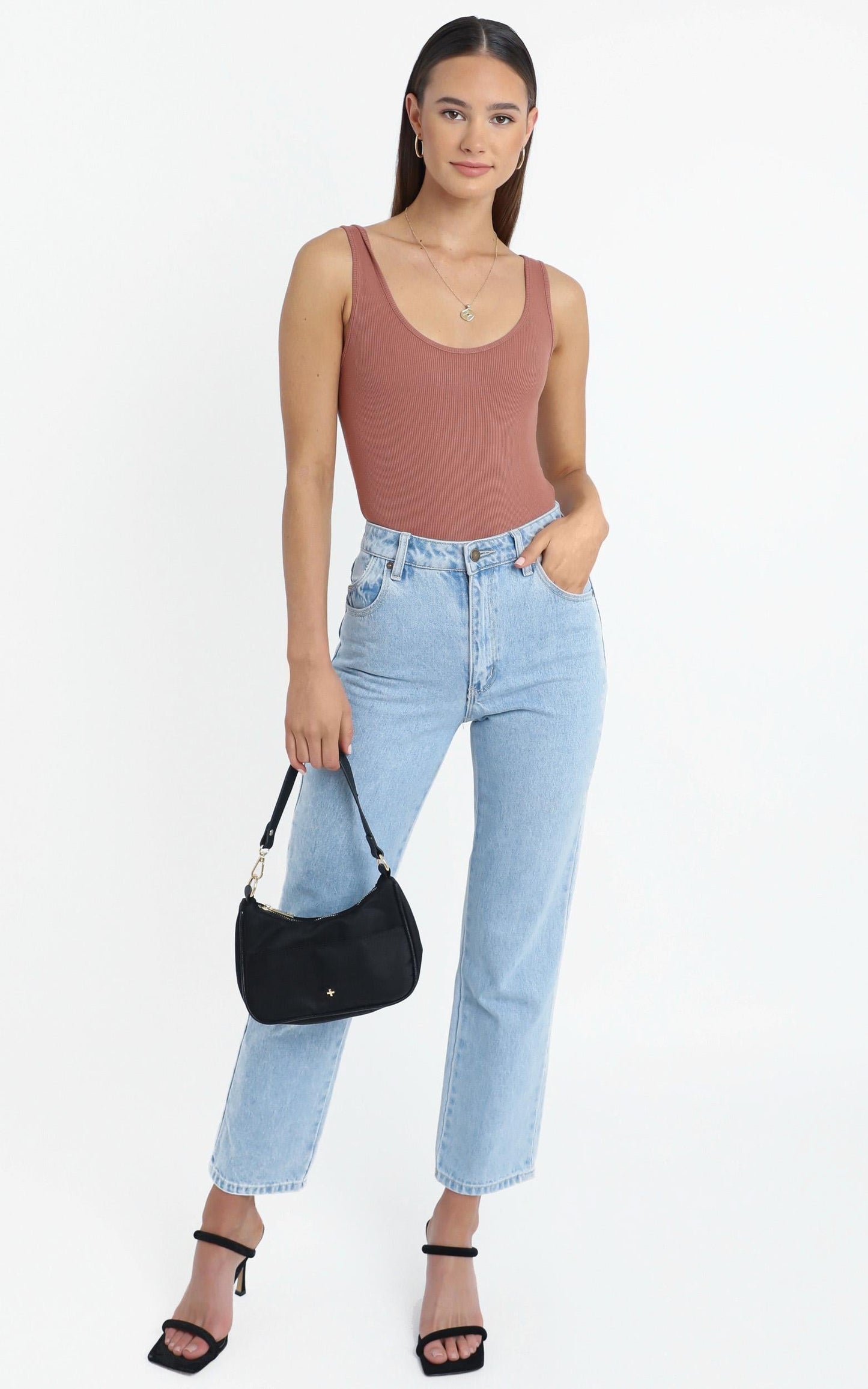 Pearce Bodysuit in Rust