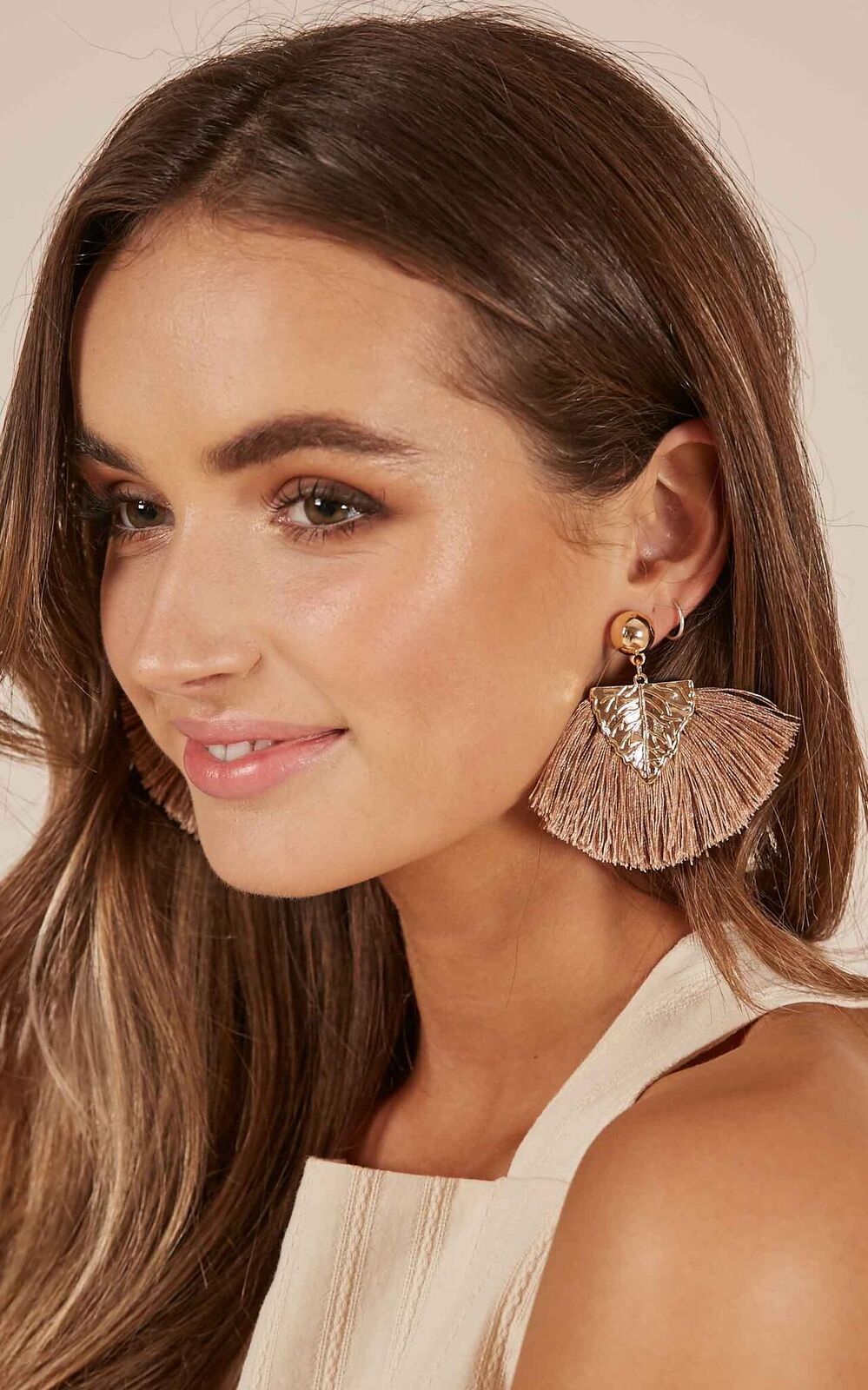 Lovebug earrings in gold
