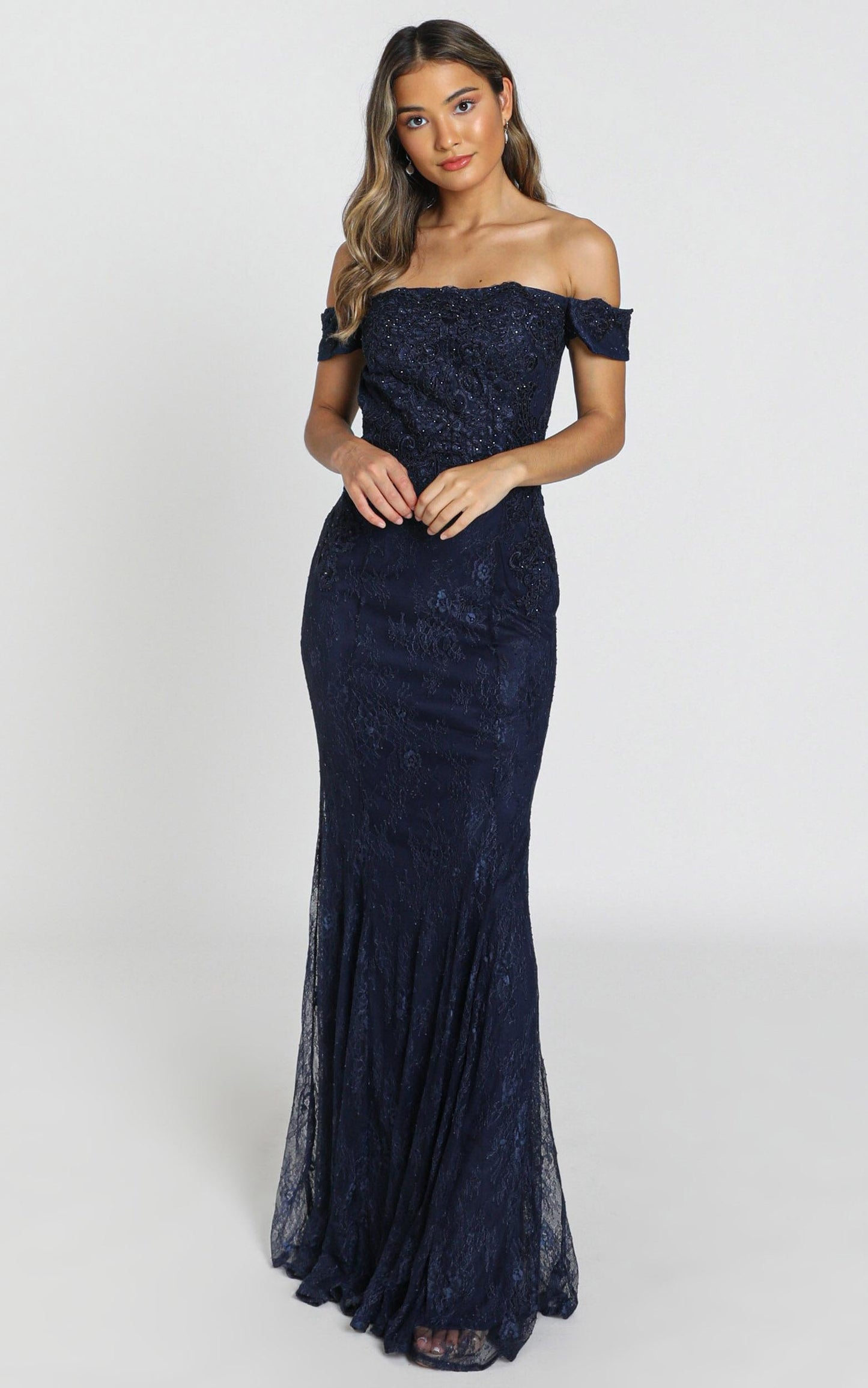 San Pedro Dress in navy