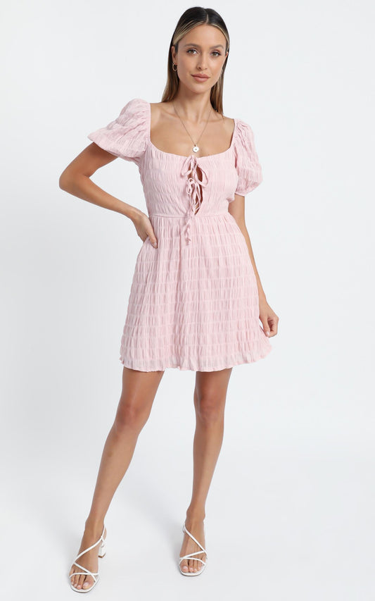 Mirabella Dress in Blush