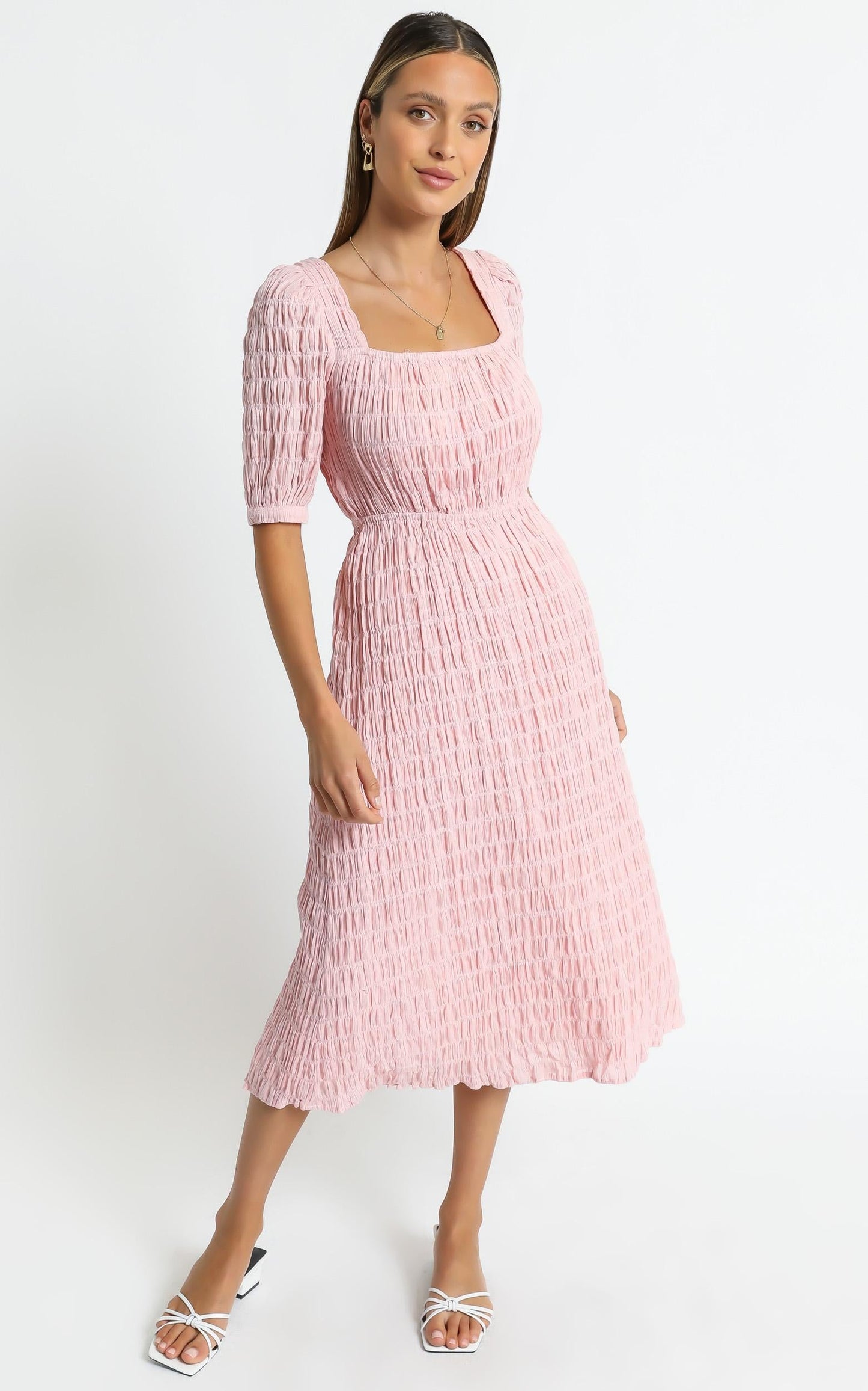 Marfa Dress in Blush