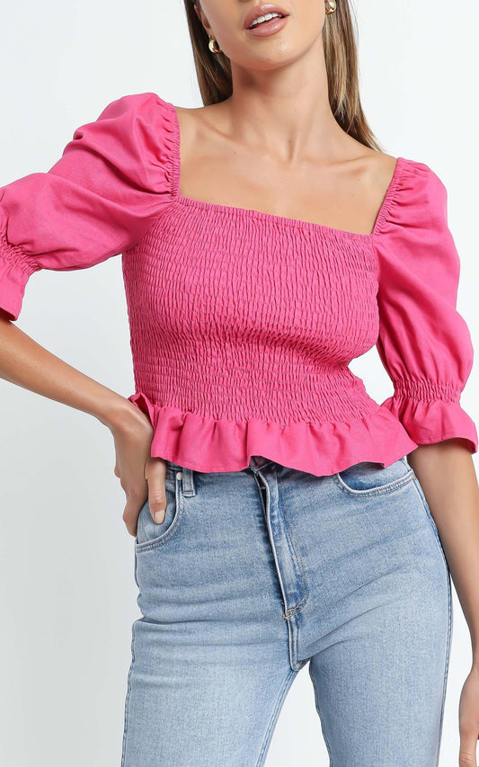 Adabella Top in Berry
