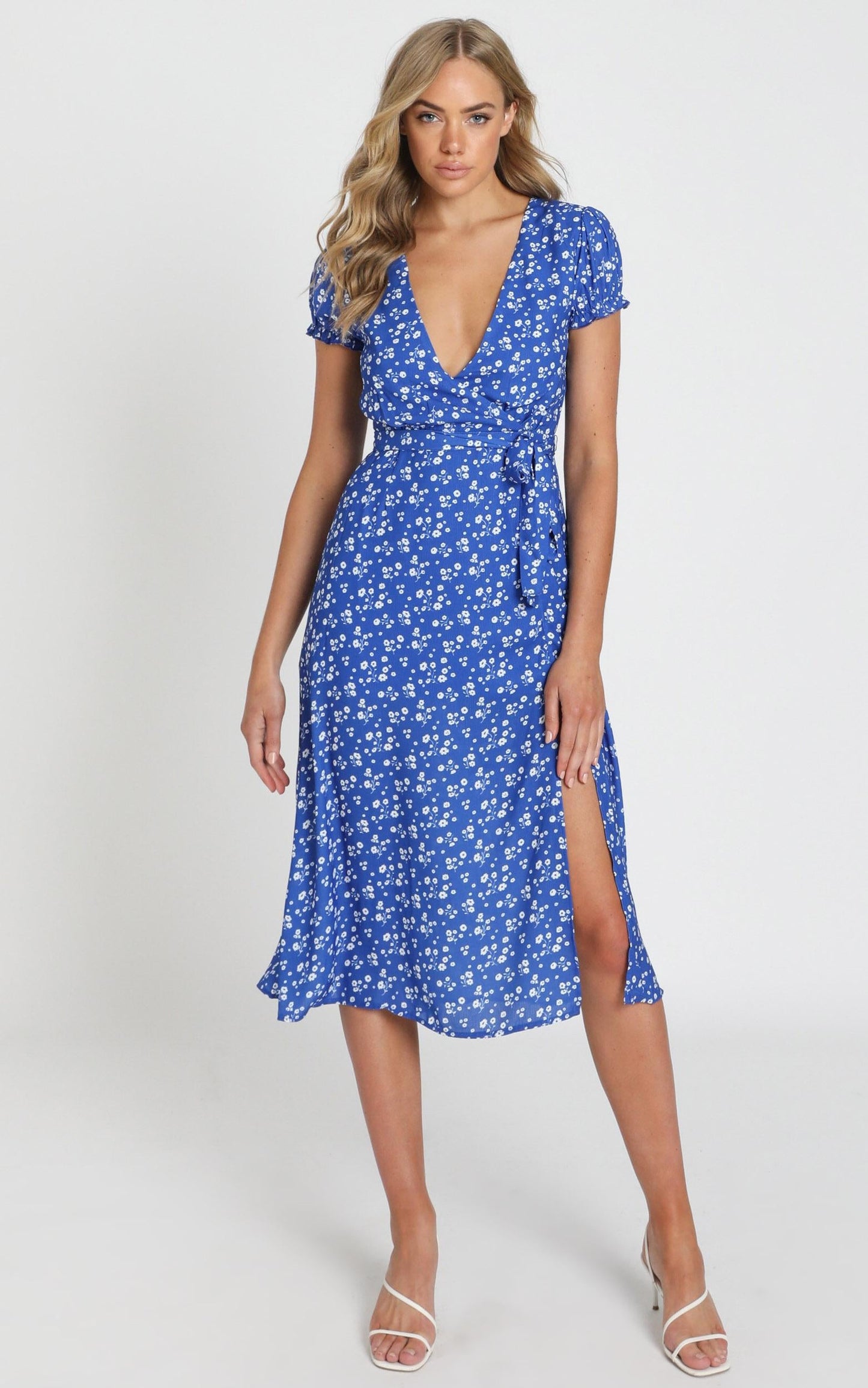 Sudden Life Dress in Cobalt Floral