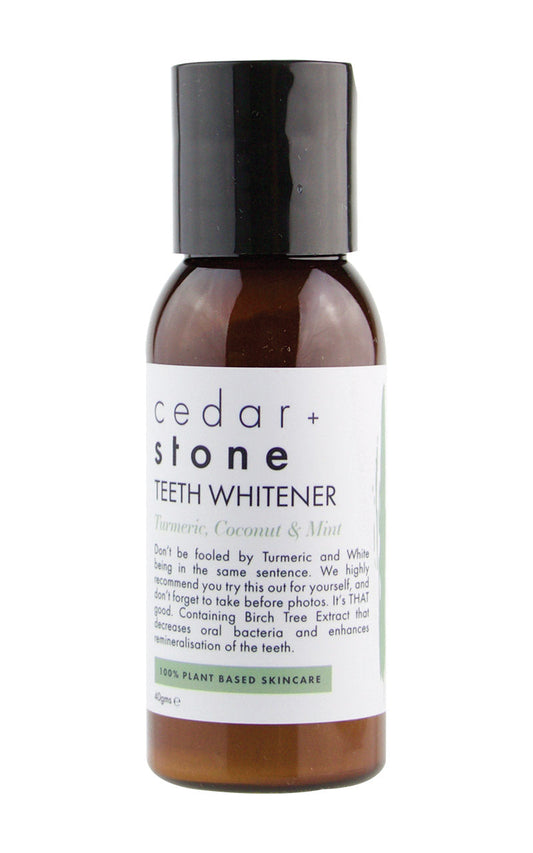 Cedar and Stone - Turmeric, Coconut and Mint Teeth Whitener