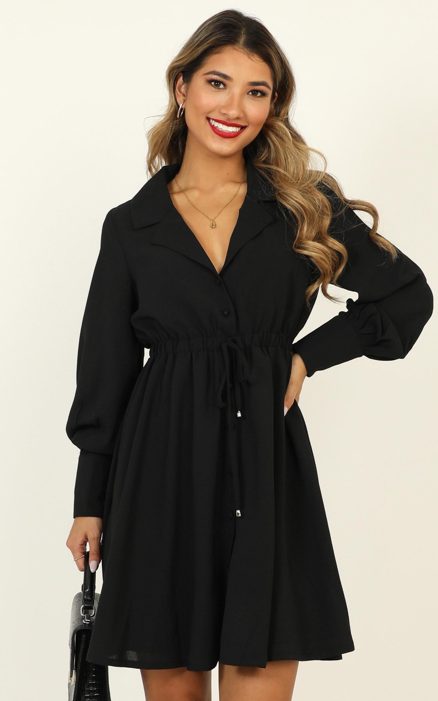 Weekly Planner Dress In Black