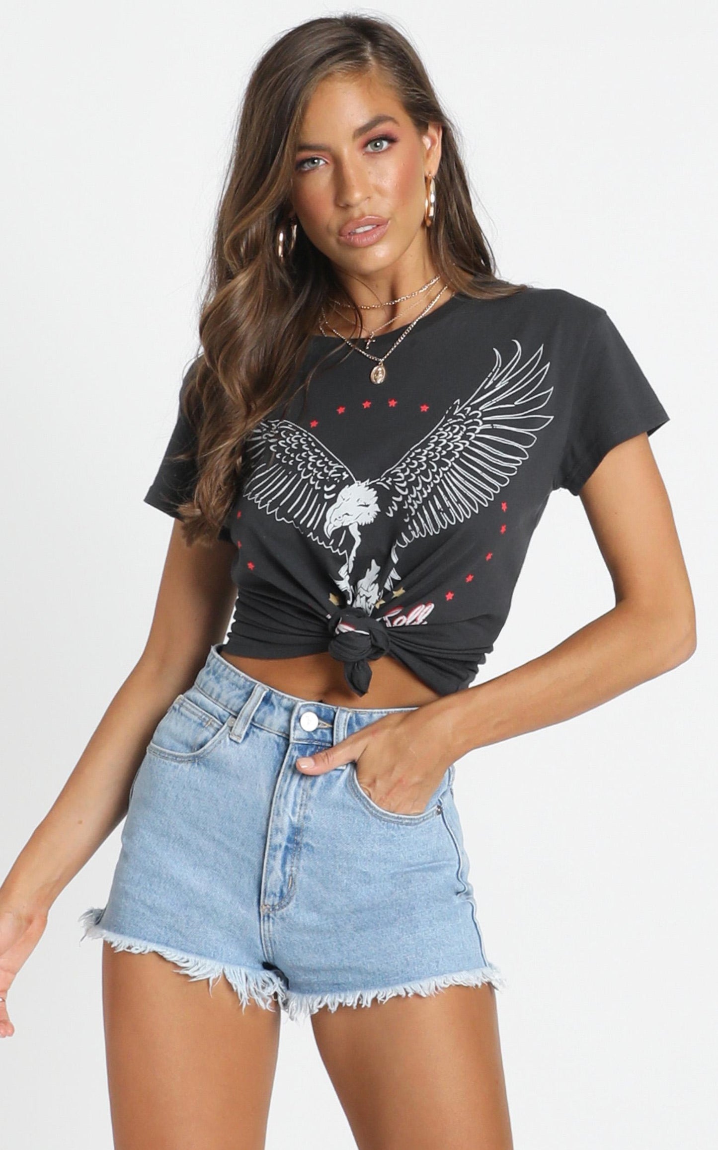 Abrand - A High Relaxed Denim Short in ESMERALDA