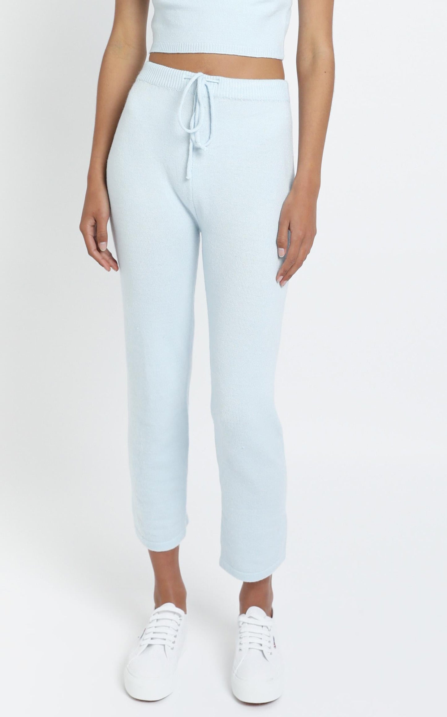 Aleesha Knit Pants in Blue