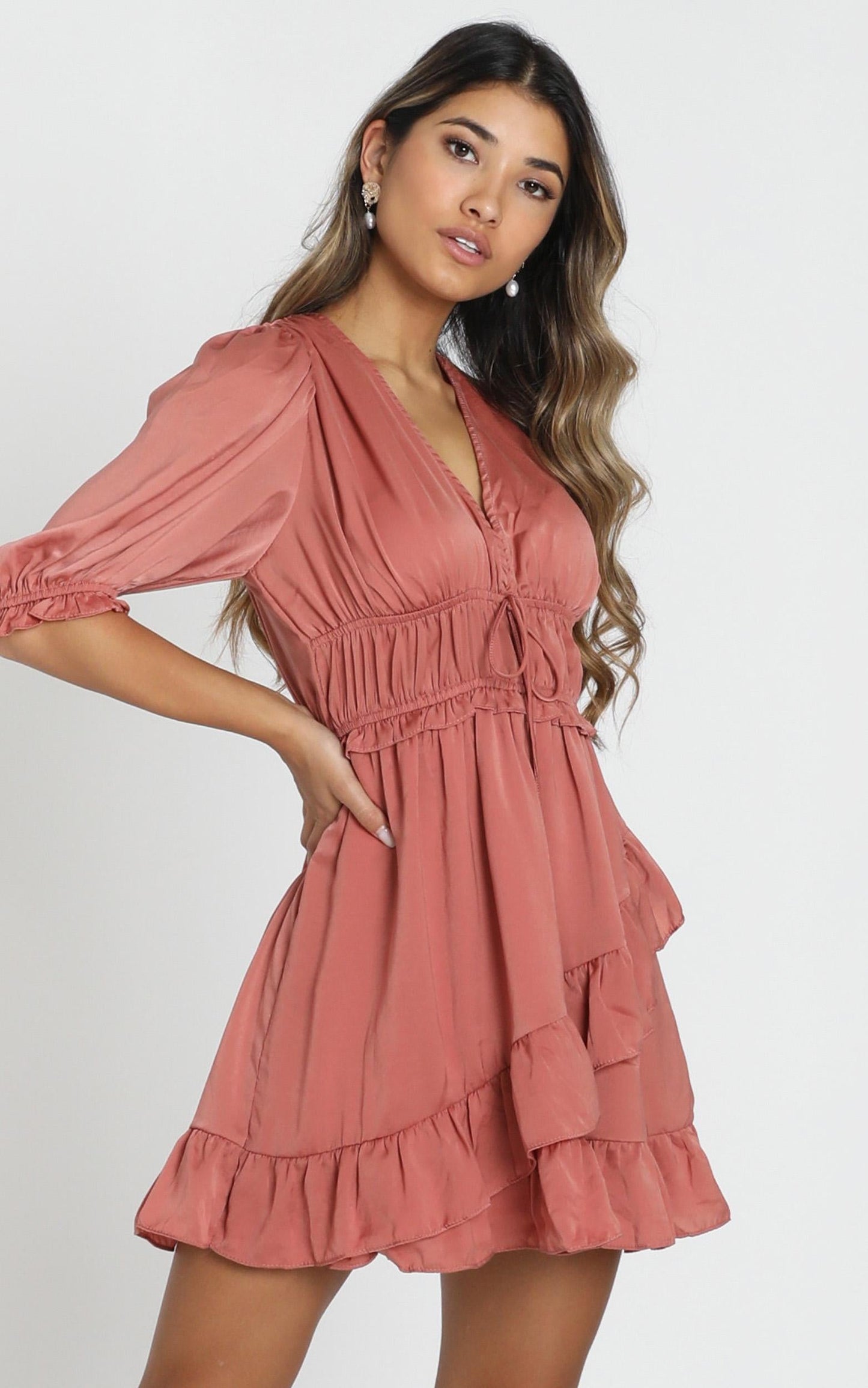 Amalie Dress in Blush