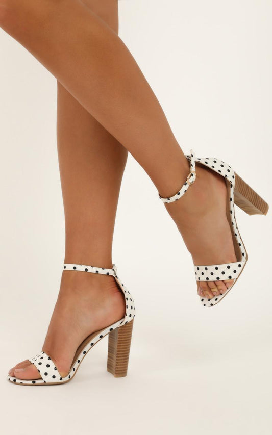 Billini - Jessa Heels In White Spot