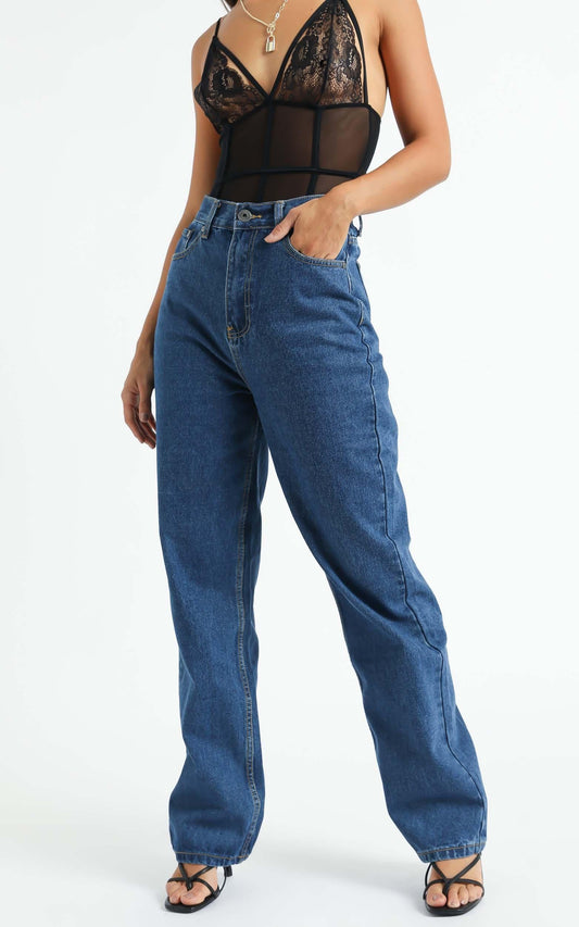 Arielle Straight Leg Jeans in Indigo
