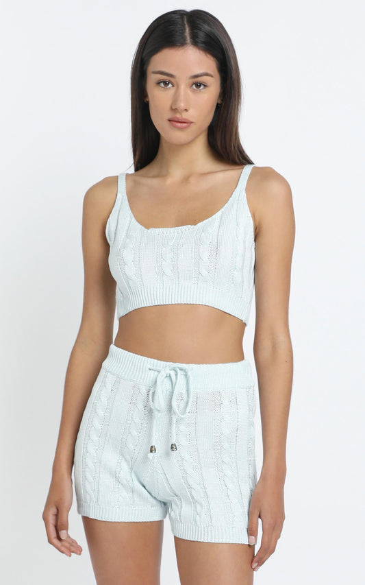 Celinna Knit Top in Grey
