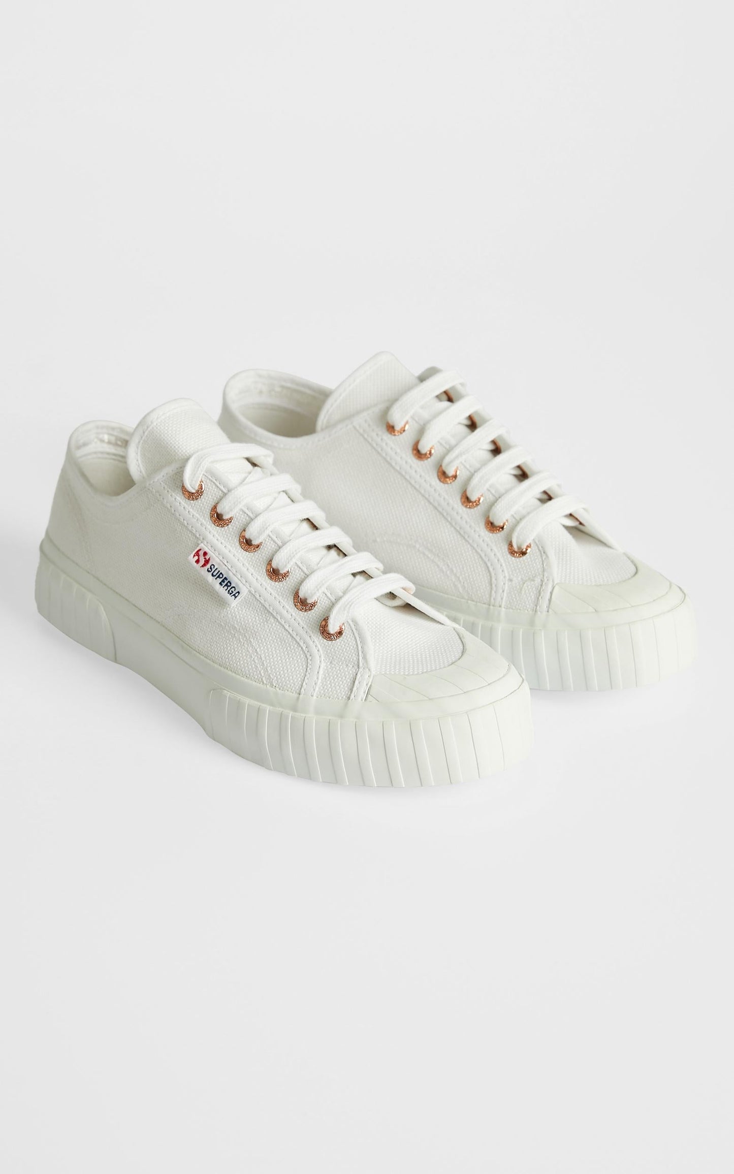 Superga - 2630 Cotu Sneakers in White - Rose Gold