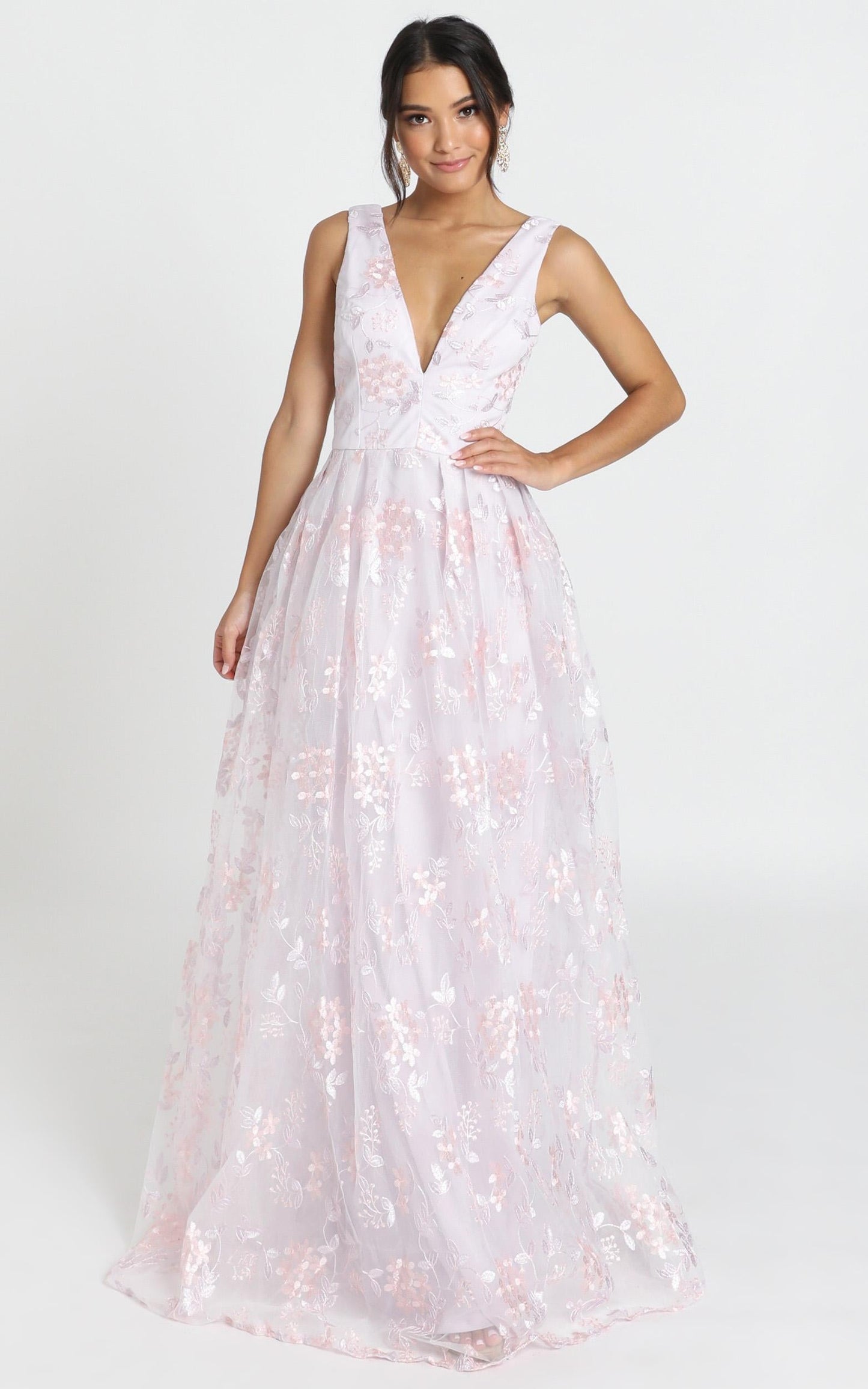 Detroit Maxi Dress In Lavender