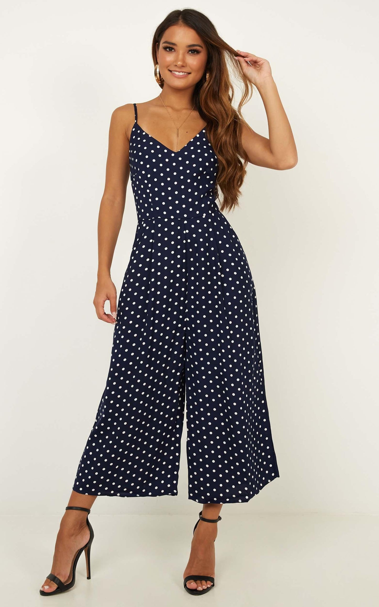 Dreamy Days Jumpsuit In Navy Spot