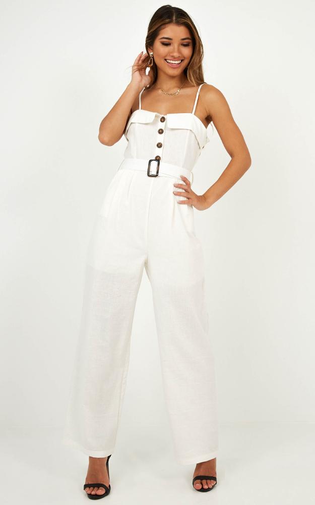 East Coast Jumpsuit In White