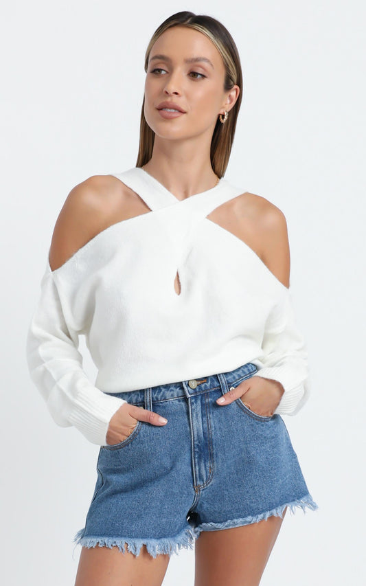 Ellis Knit in White