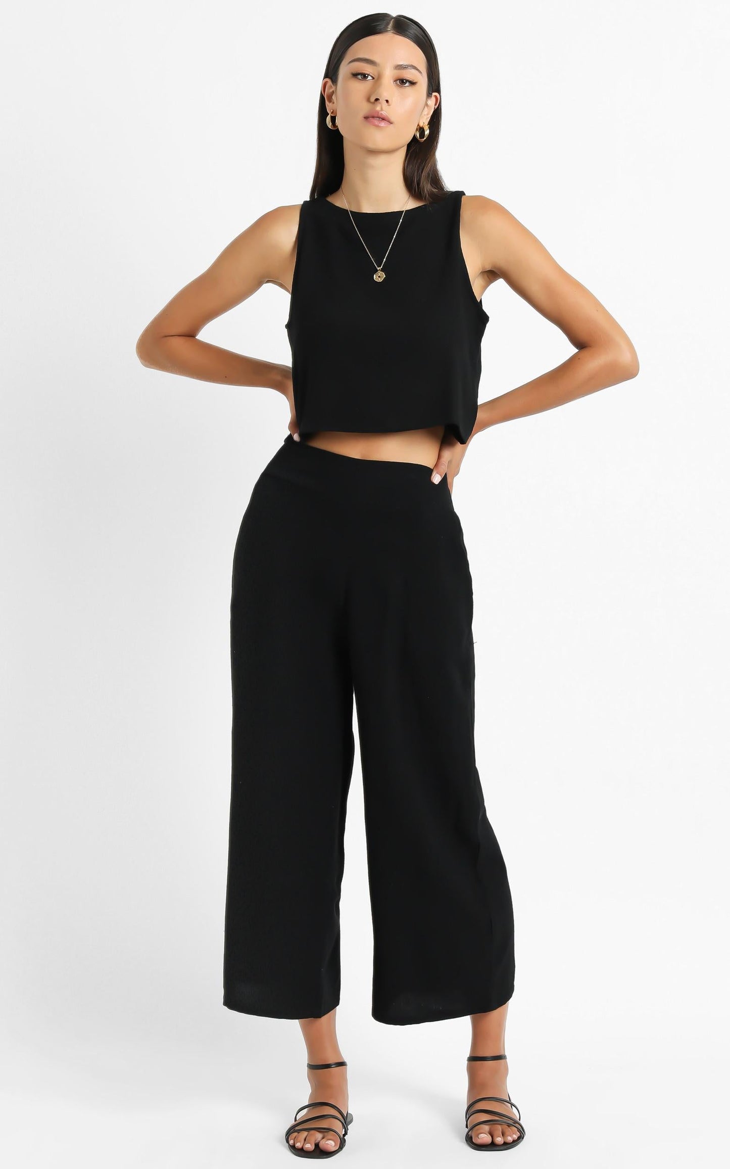 Eyes On Love Pants in Black