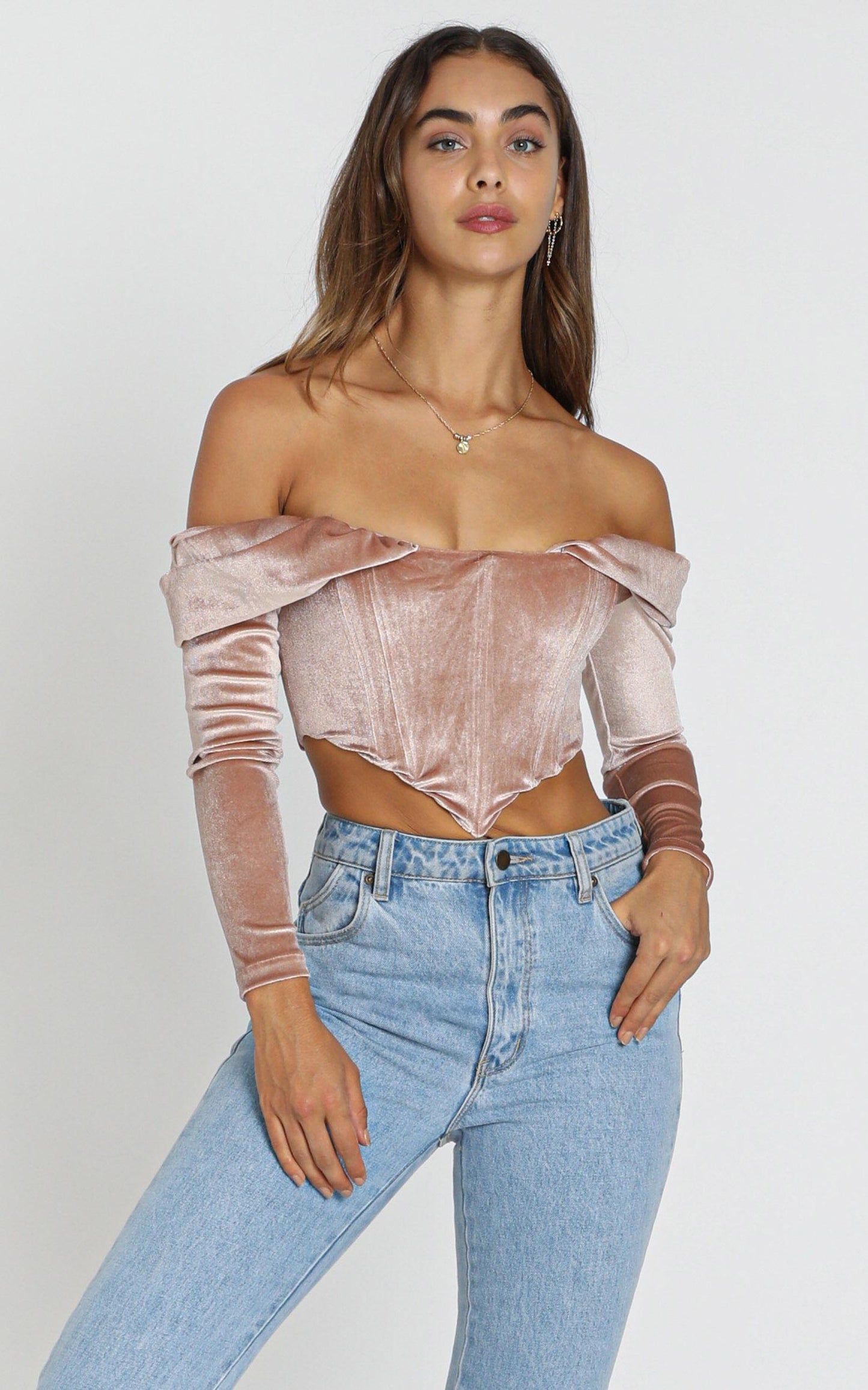 Generations Top in Blush Velvet