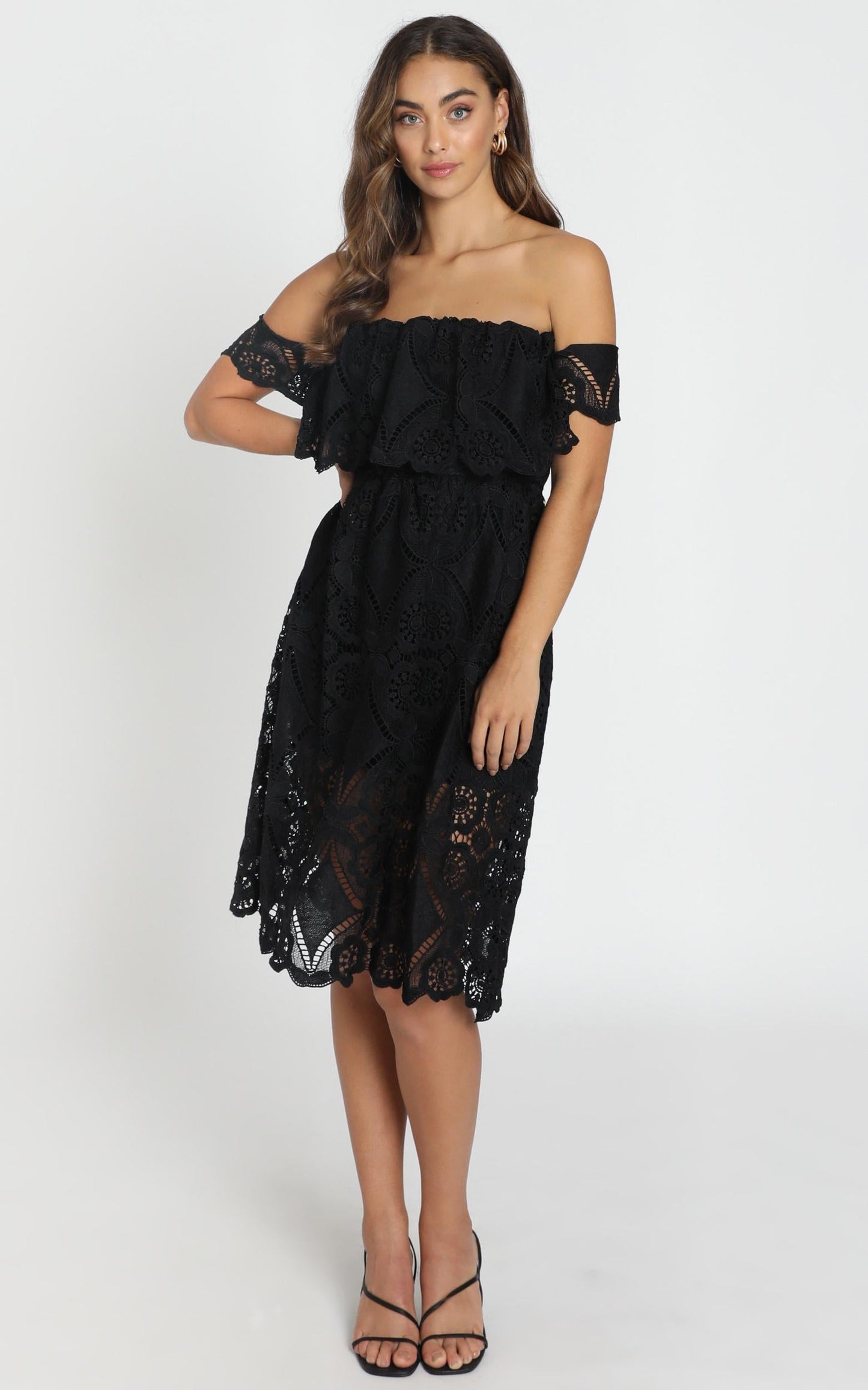 Get Ready Dress In Black Lace