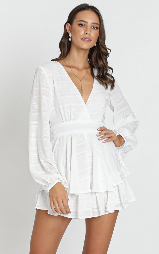 Hamilton Playsuit In White