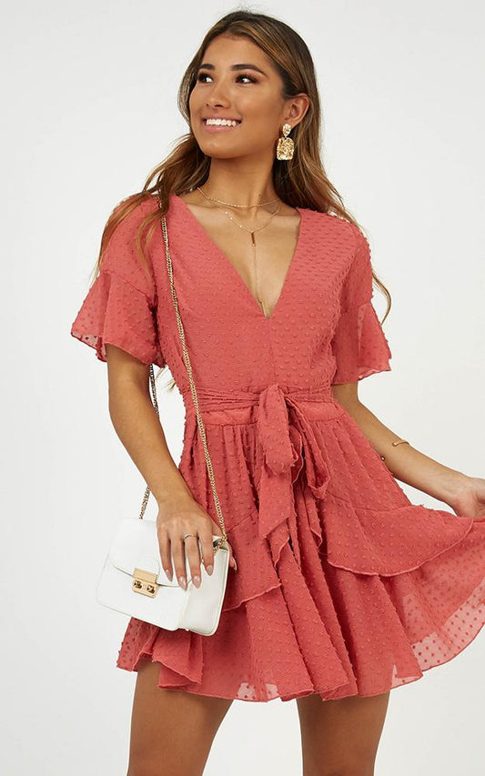 Know What You Want Dress In Dusty Rose