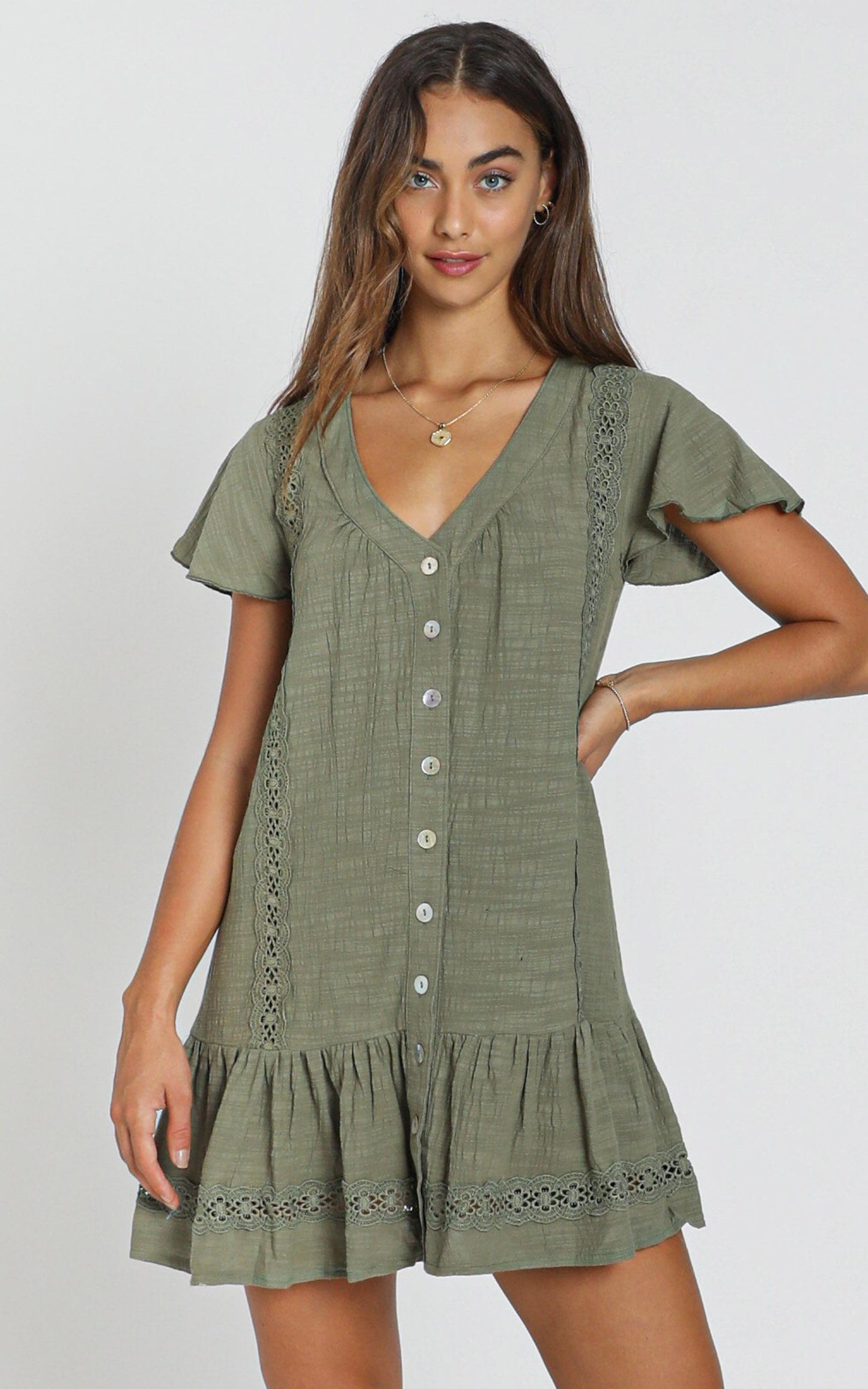 Lulu Dress in Olive