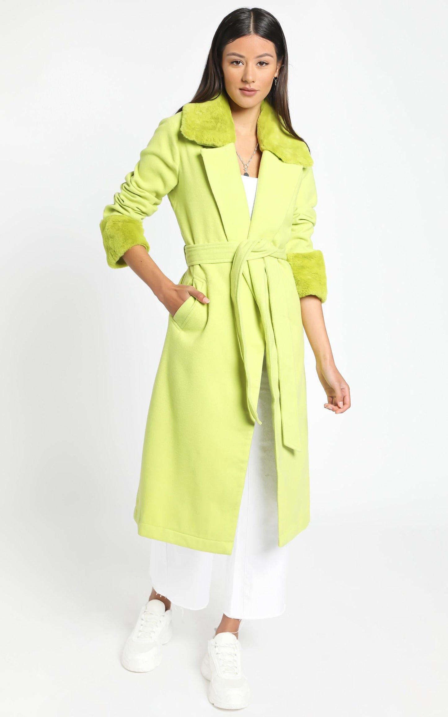 Manhattan Mornings Coat in Green