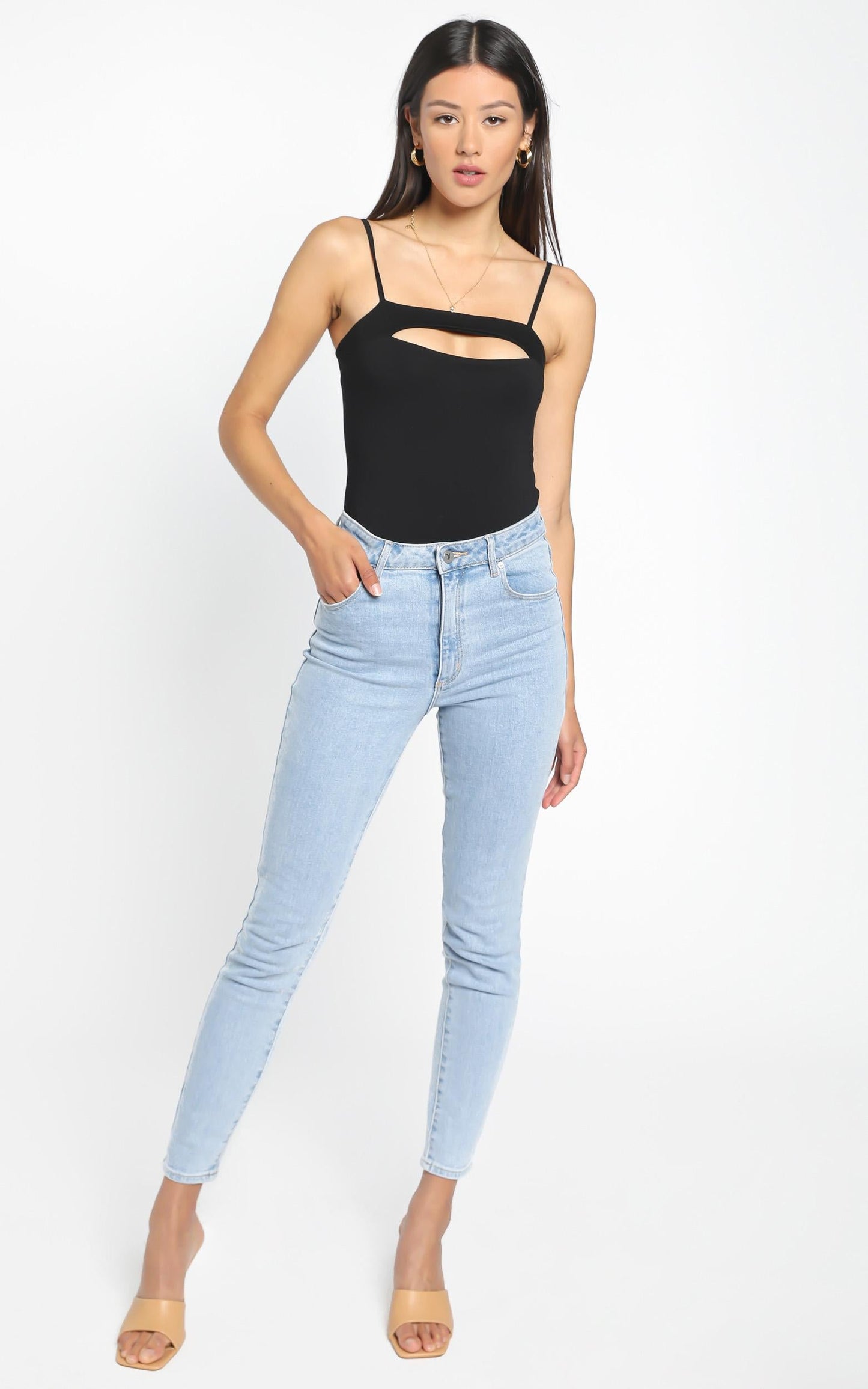 No Emotion Bodysuit In Black