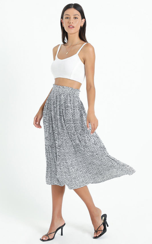 Not My Problem Skirt In Black Print