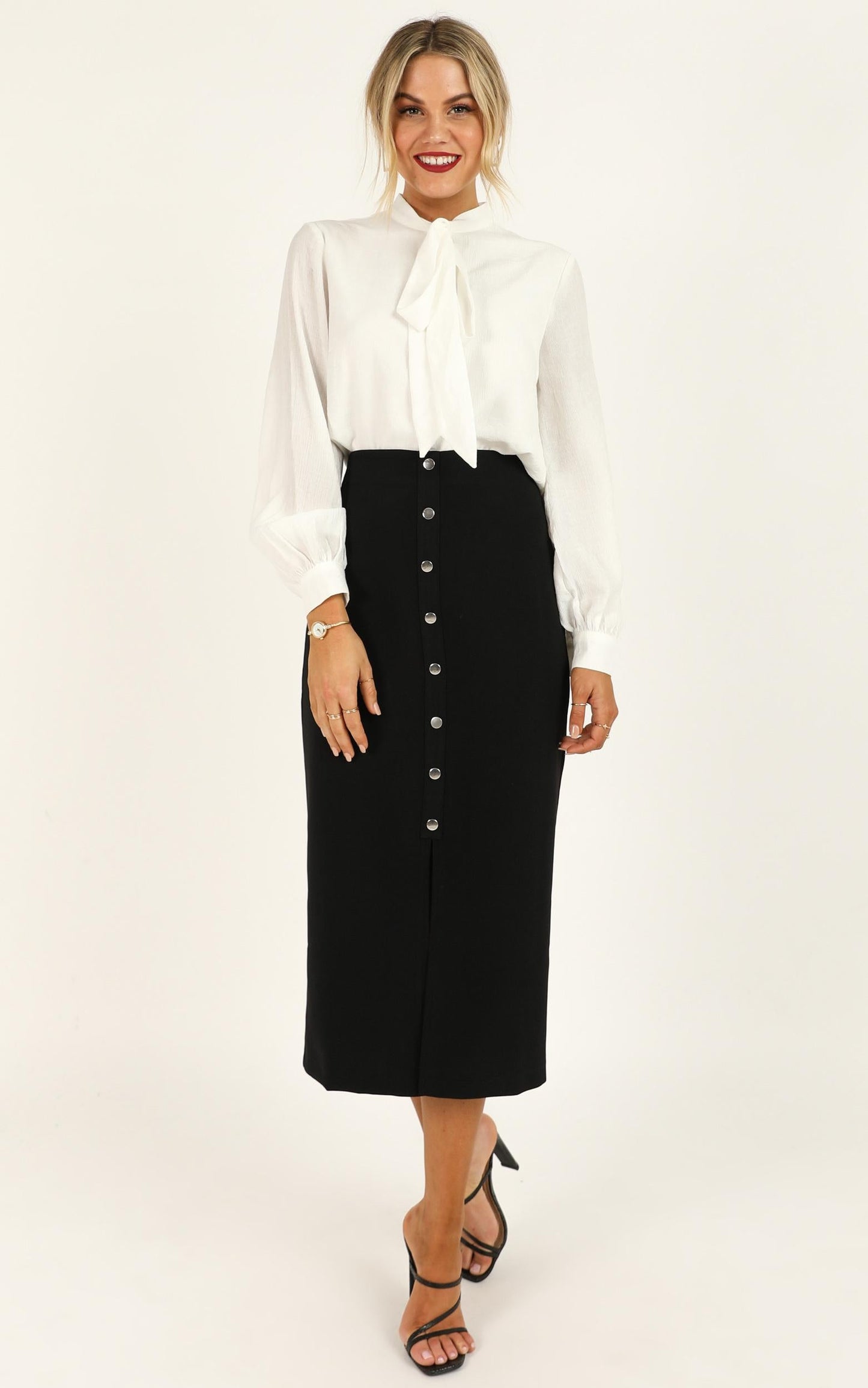 Number Cruncher Skirt In Black