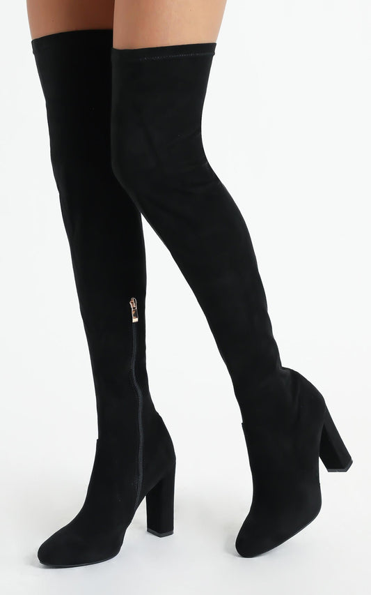 Billini - Piper Boots in Black Suede