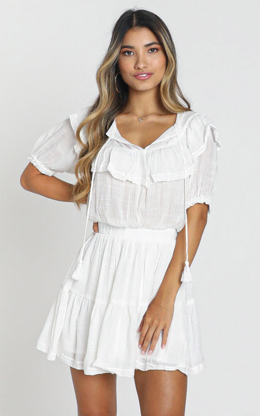 Poughkeepsie Dress in White