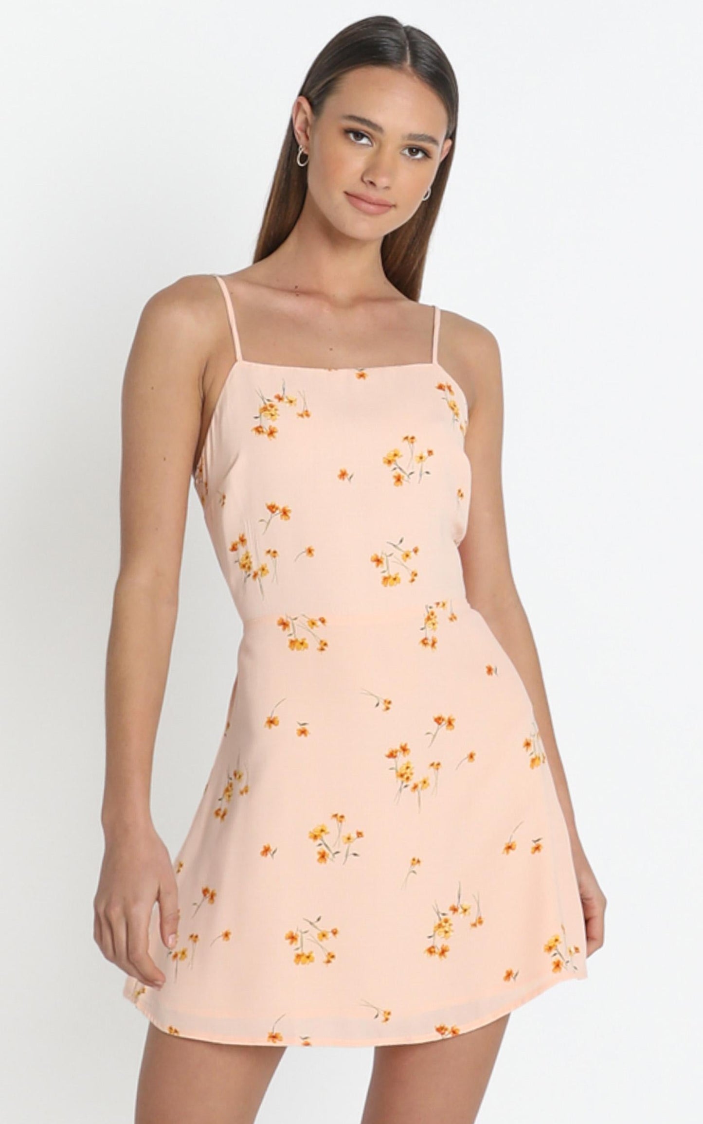 Ramona Dress in peach