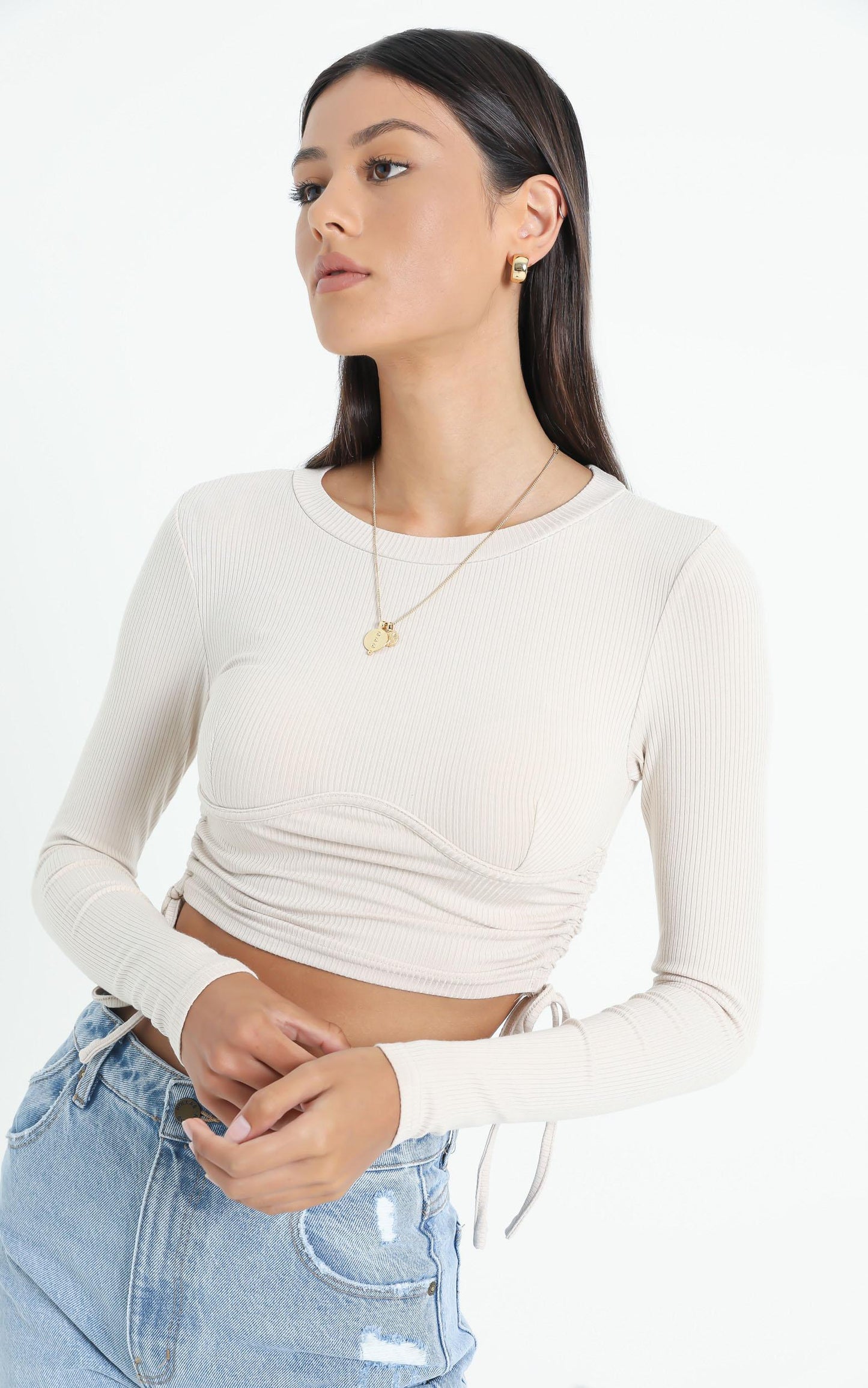 Rafi Top in Beige