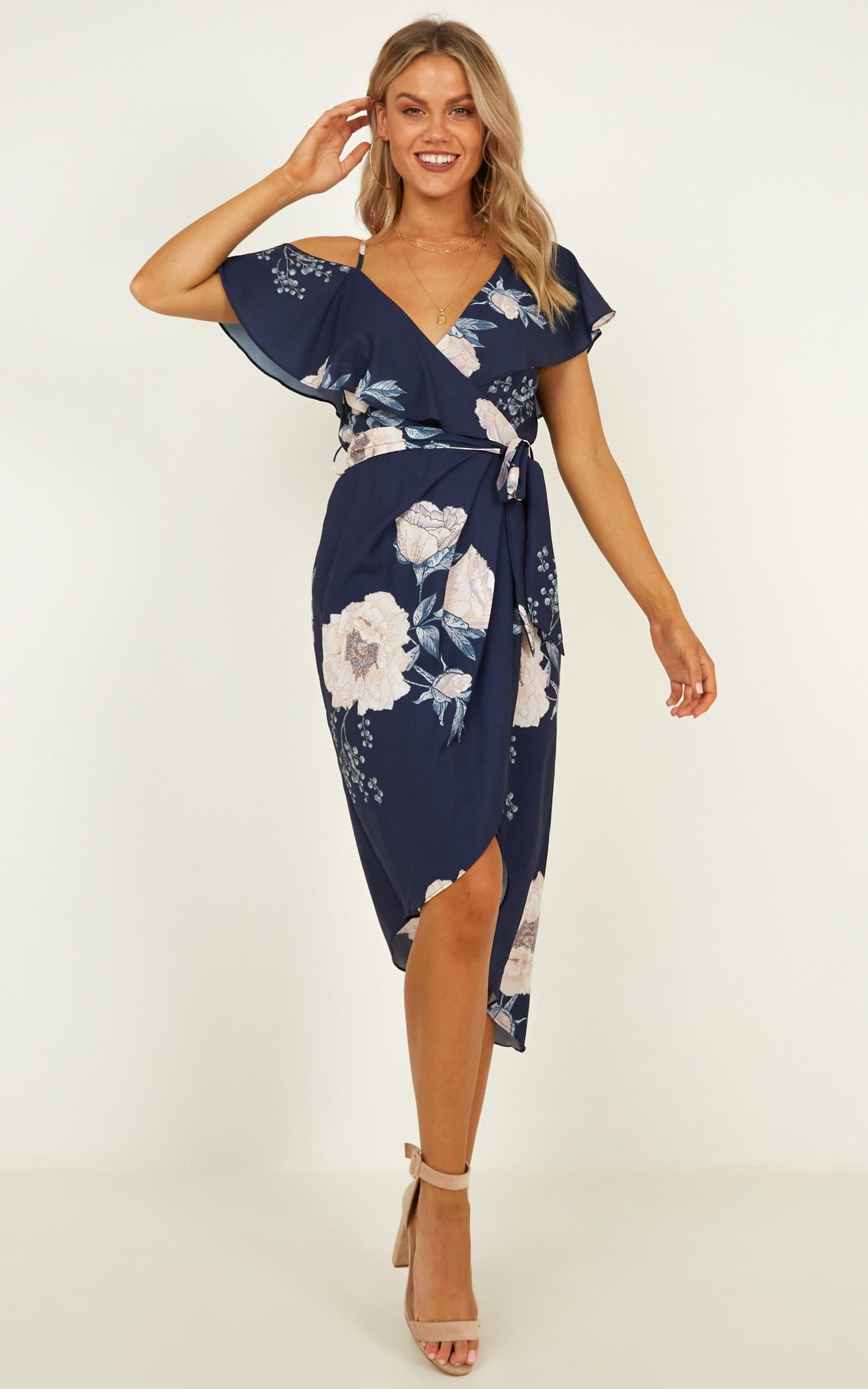 Showdown Dress In Navy Floral
