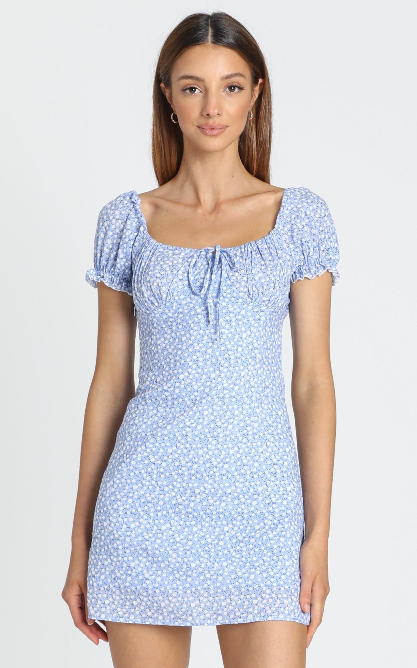 Sinead Dress in Blue Floral