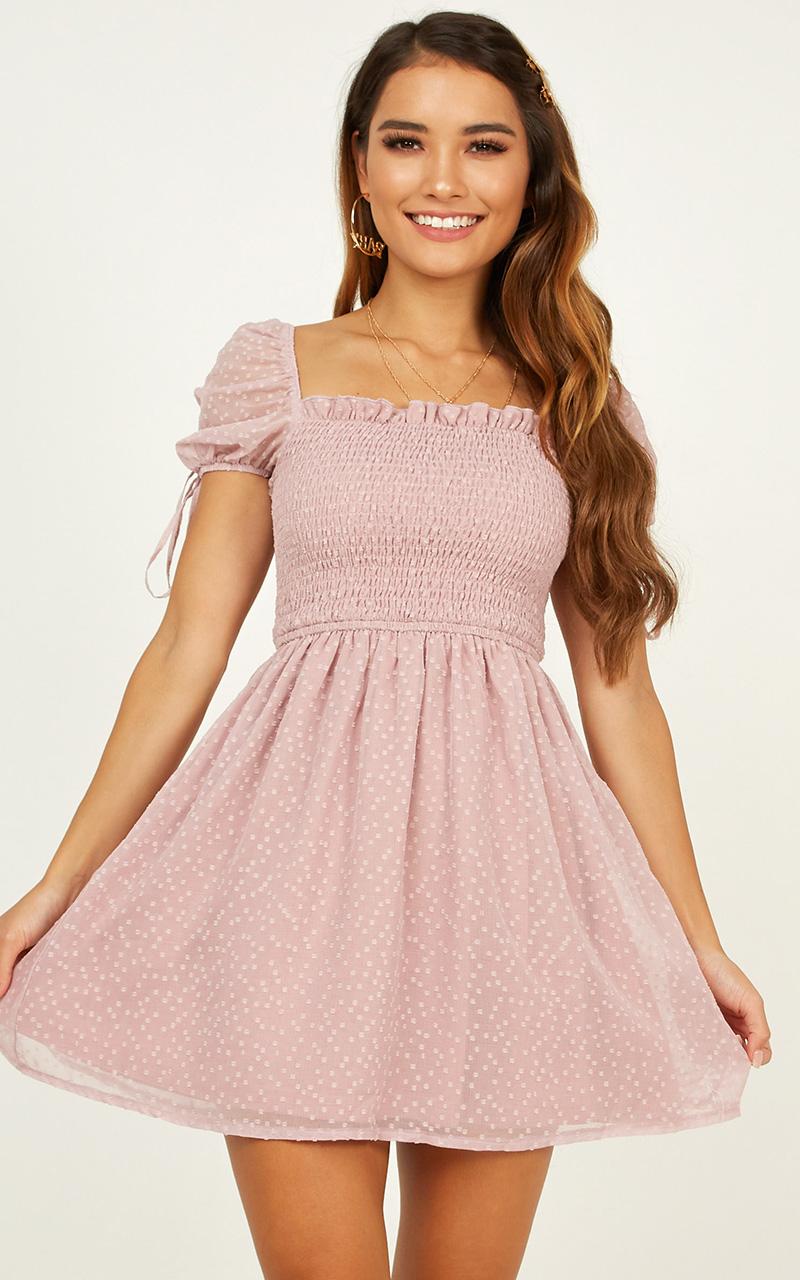 Sweet Sayings Dress In Dusty Rose