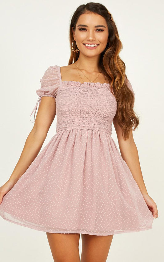 Sweet Sayings Dress In Dusty Rose