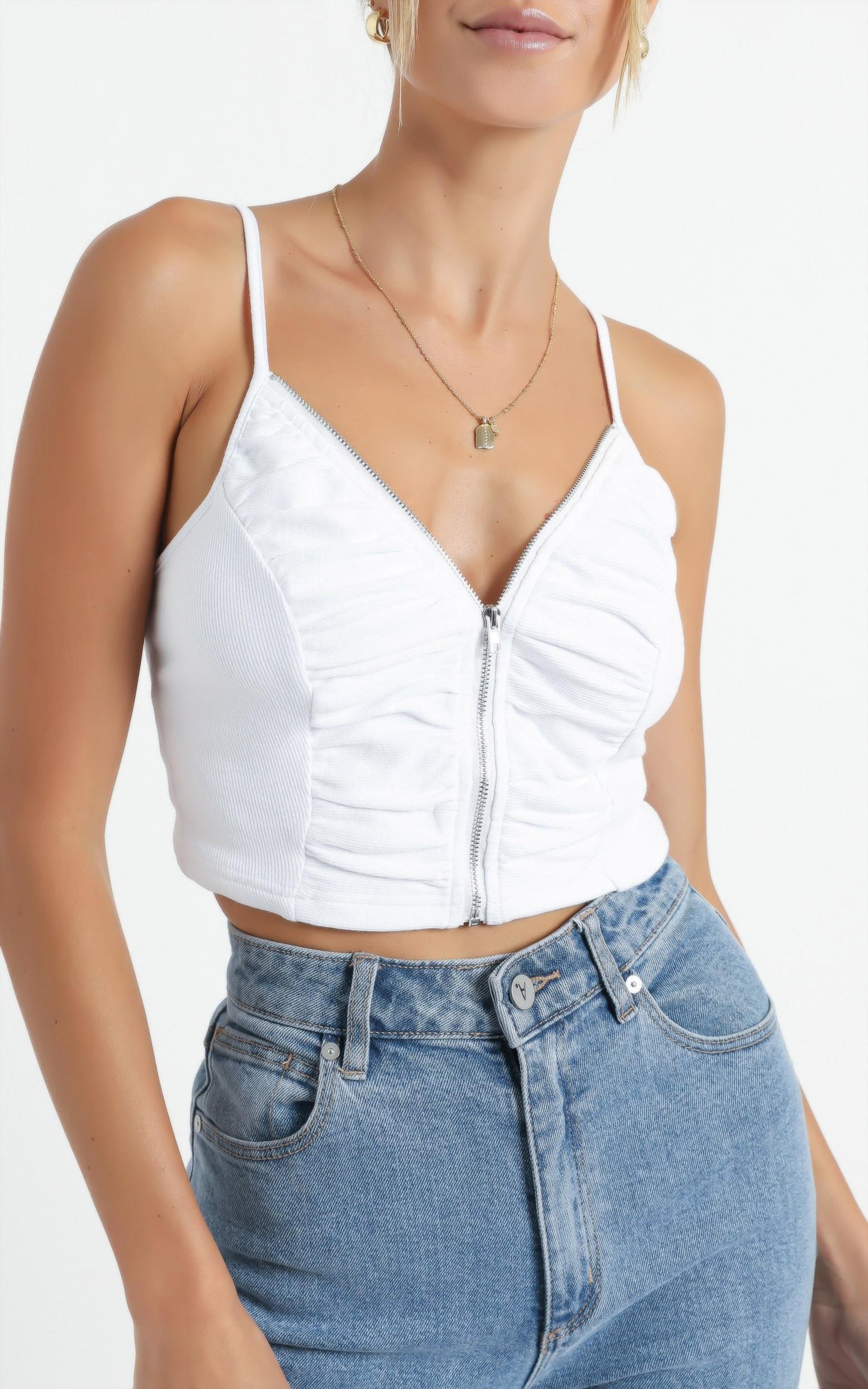 Telsa Top in White