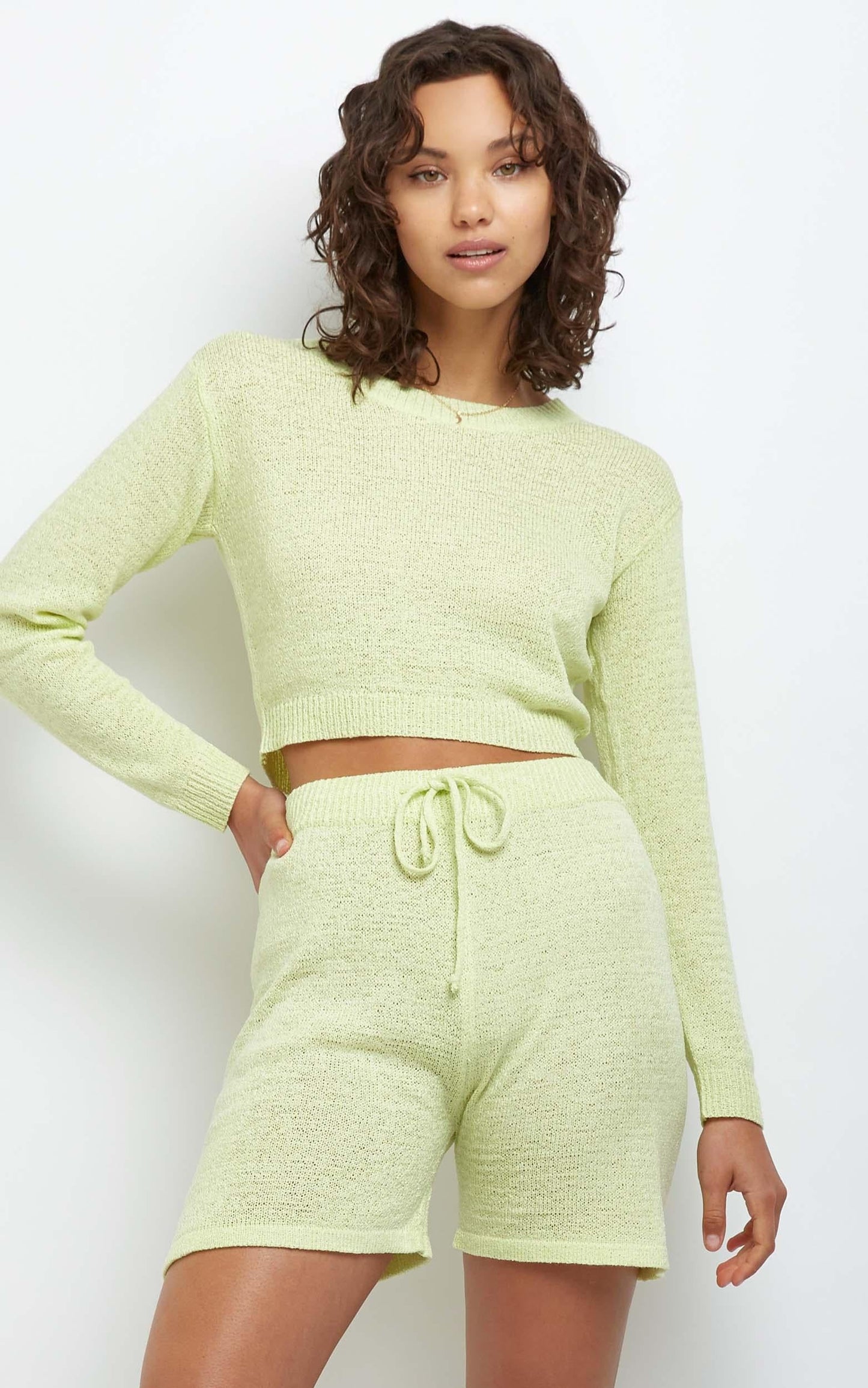 Dacia Knit Top in Yellow