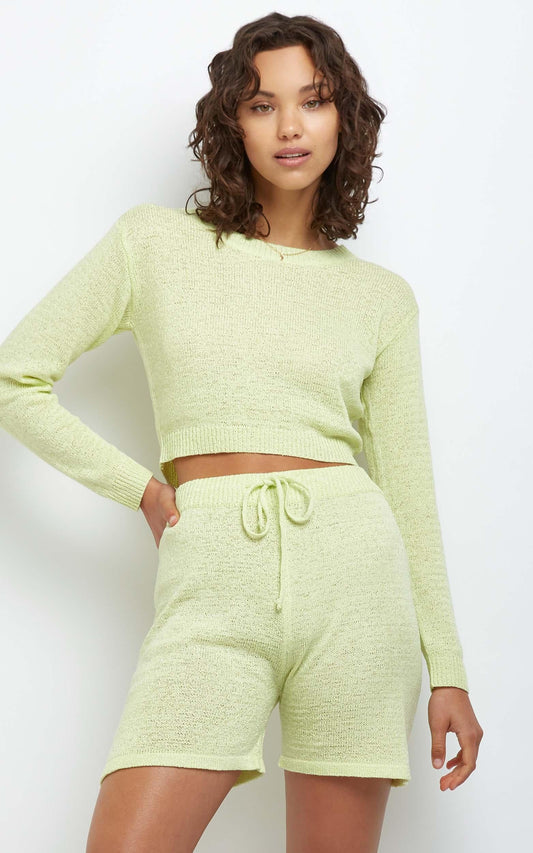 Dacia Knit Top in Yellow