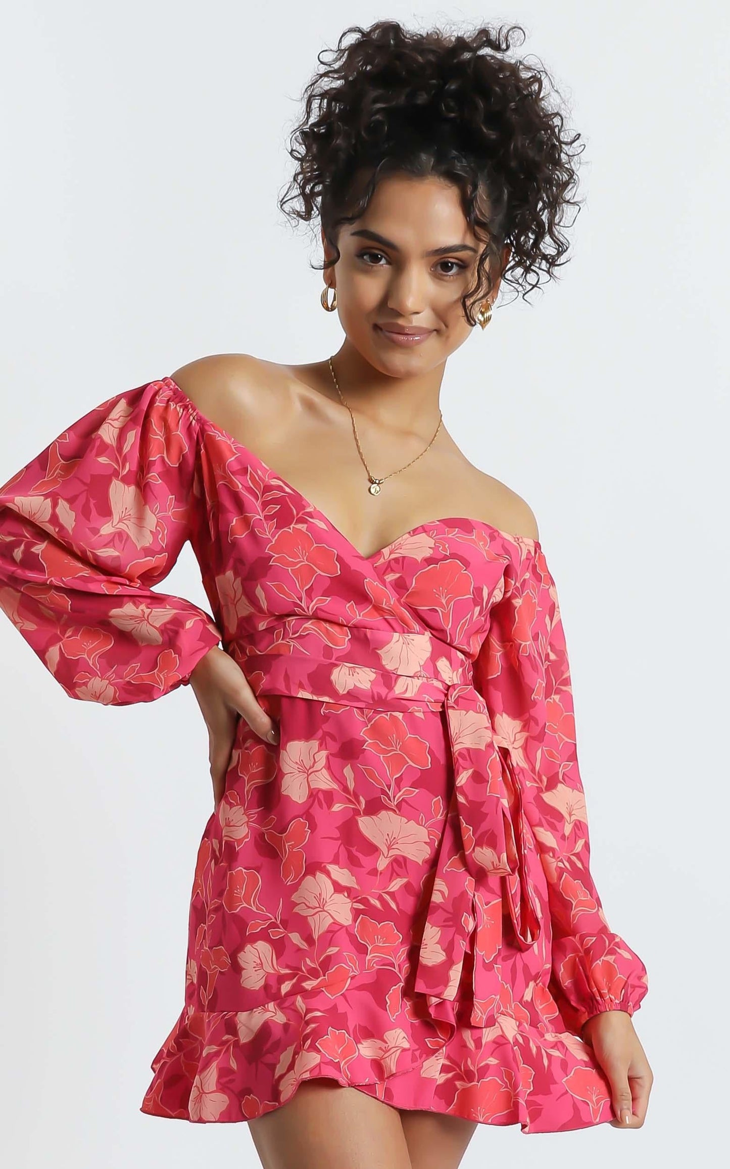 Your Sugar and Spice Dress in Berry Floral