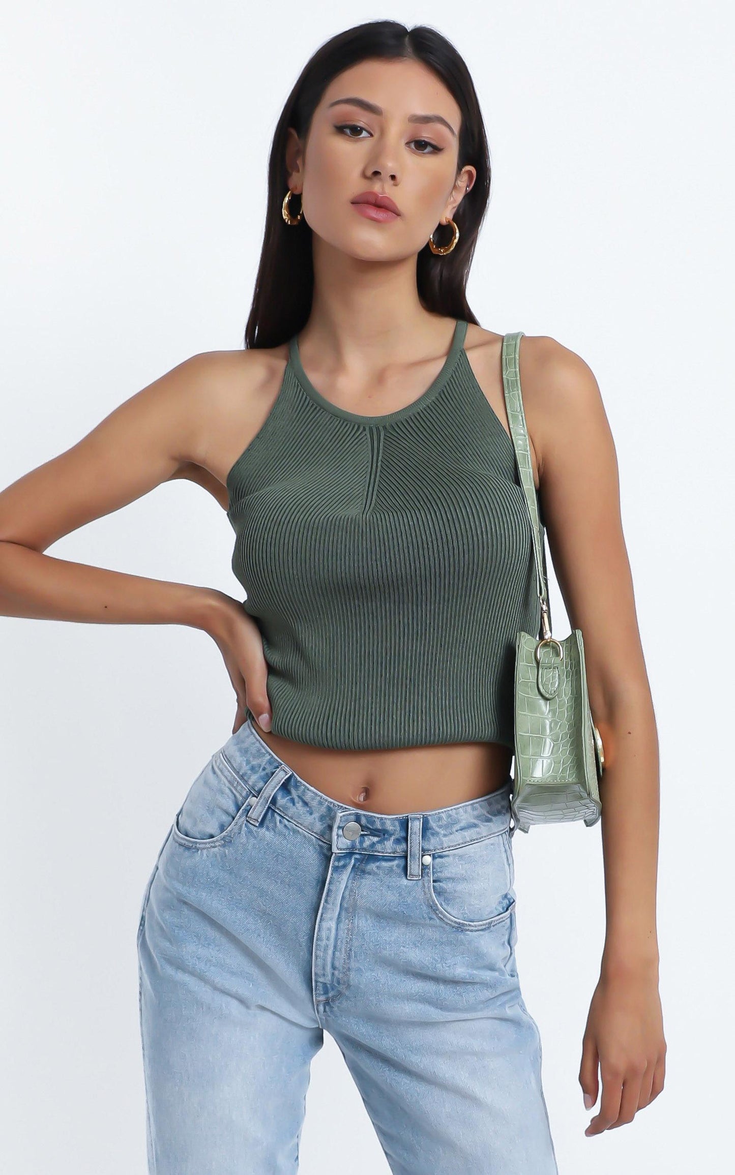 Sammy Top in Khaki
